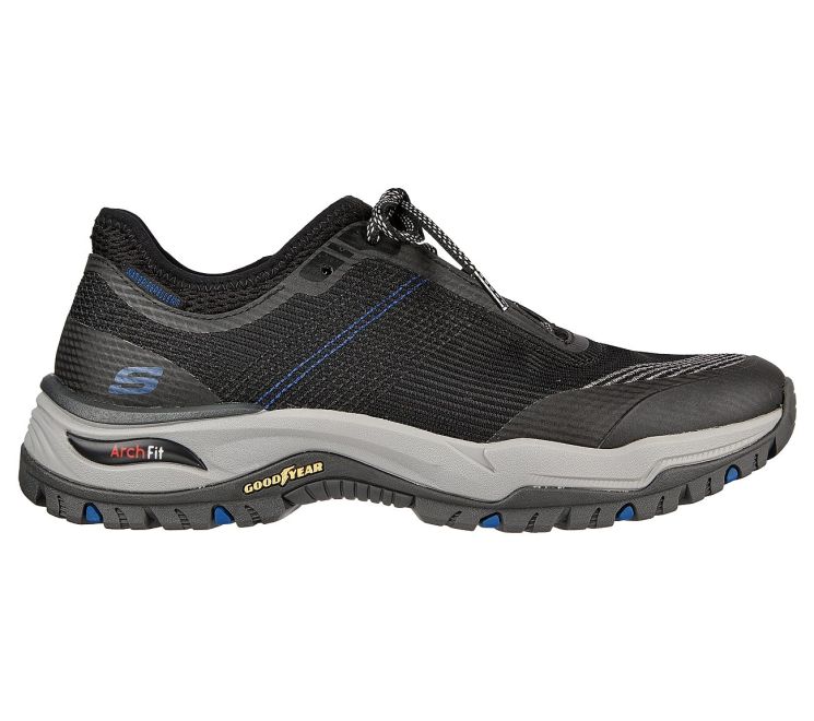 Men’s Sketchers RX Arch Fit Dawson Vortego Hiking Shoes Navy And Grey Shop Skechers Relaxed Fit: Arch Fit Dawson - Argosa in Grey main image 3